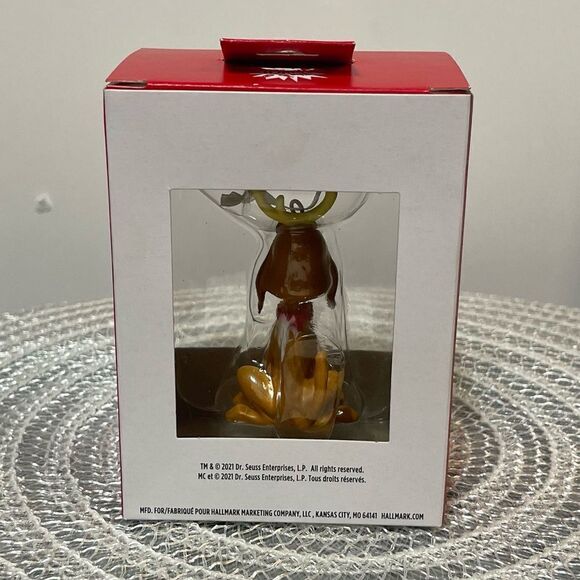 Hallmark Dr Seuss How the Grinch Stole Christmas Max Ornament NWT - Picture 7 of 9